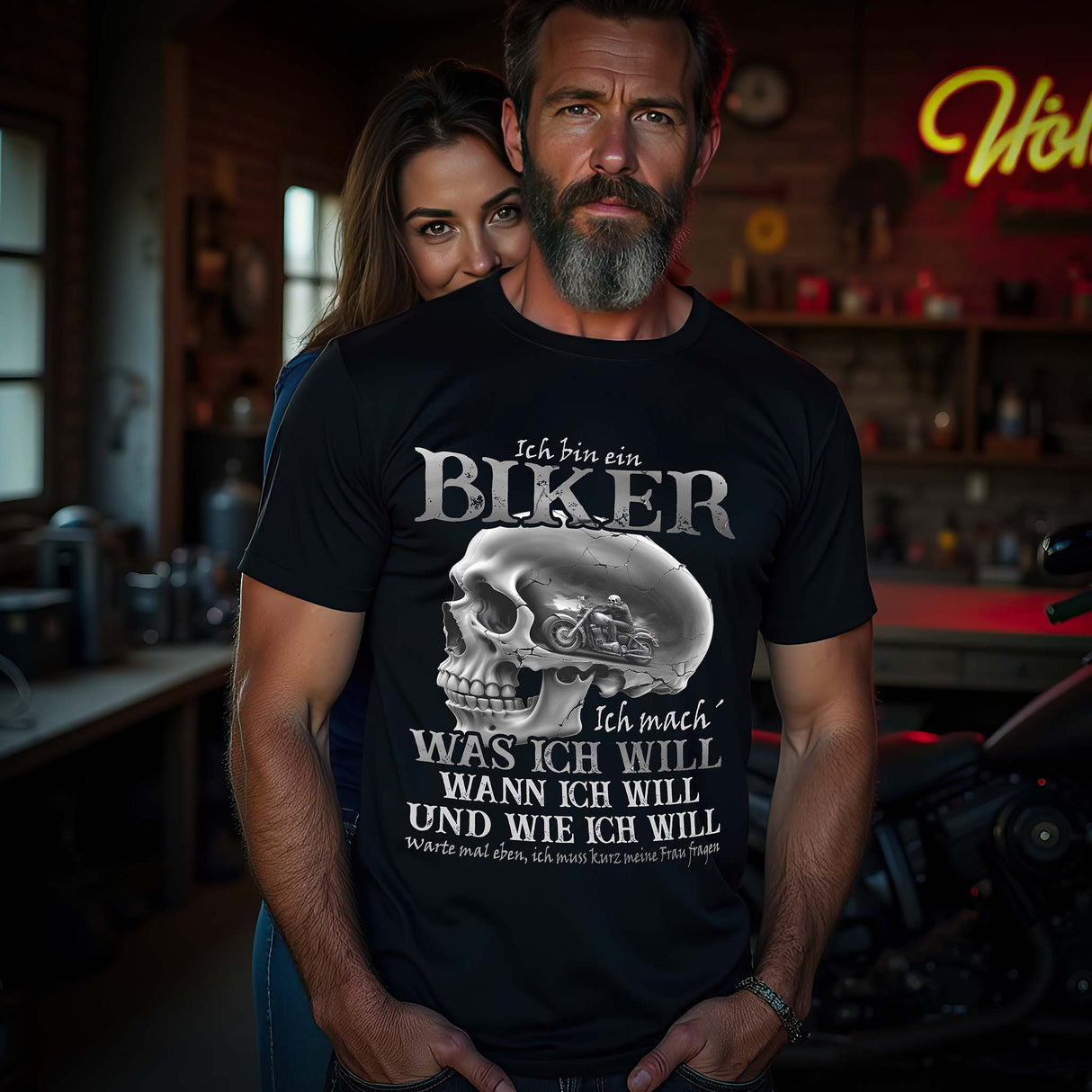 Ich mach’ was ich will - warte mal kurz.... - Biker Shirt
