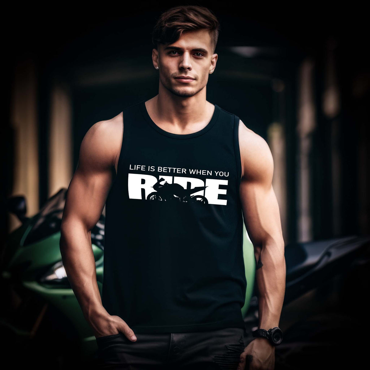 Life Is Better When You Ride - Motorrad Tanktop - Sportler