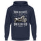 Ein Triker Hoodie für Trikefahrer von Wingbikers mit dem Aufdruck, Mir reichts, ich geh´ Dreirad fahren, in navy blau.