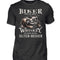 Biker T-Shirt von Wingbikers mit einem vintage Aufdruck, Biker sind wie gute Whiskey - wir werden mit dem Alter besser in schwarz. 