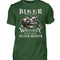 Biker T-Shirt mit einem vintage Aufdruck, Biker sind wie gute Whiskey - wir werden mit dem Alter besser in dunkelgrün. 