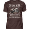 Biker T-Shirt mit einem vintage Aufdruck, Biker sind wie gute Whiskey - wir werden mit dem Alter besser in braun. 