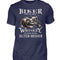 Biker T-Shirt mit einem vintage Aufdruck, Biker sind wie gute Whiskey - wir werden mit dem Alter besser in navy blau. 