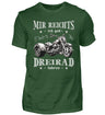 Ein Triker T-Shirt für Trikefahrer von Wingbikers mit dem Aufdruck, Mir reichts, ich geh´ Dreirad fahren, in dunkelgrün.