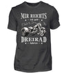 Ein Triker T-Shirt für Trikefahrer von Wingbikers mit dem Aufdruck, Mir reichts, ich geh´ Dreirad fahren, in dunkelgrau.