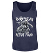 Ein Biker Tanktop von Wingbikers, für Motorradfahrer mit dem Aufdruck, Böser alter Mann, in navy blau.