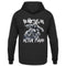 Ein Hoodie für Motorradfahrer von Wingbikers für Motorradfahrer mit dem Aufdruck, Böser alter Mann - mit Back Print, in schwarz.