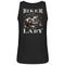 Ein Tanktop für Motorradfahrerinnen von Wingbikers mit dem Aufdruck, Biker Lady - mit einer Chopper im vintage Stil, mit Back Print - in schwarz.