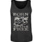 Ein Biker Tanktop für Motorradfahrer von Wingbikers mit dem Aufdruck,  Born to Live Free, in schwarz.