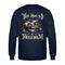 Ein Sweatshirt für Motorradfahrer von Wingbikers mit dem Aufdruck, The Sound of Freedom, als Back Print, in navy blau.