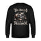 Ein Sweatshirt für Motorradfahrer von Wingbikers mit dem Aufdruck, The Sound of Freedom, als Back Print, in schwarz.