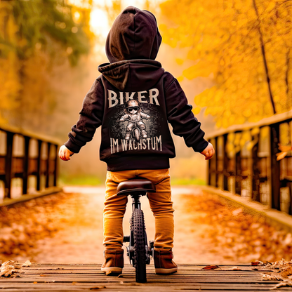 Biker im Wachstum  - Kinder Hoodie