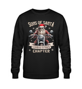 Ein Biker Sweatshirt für Motorradfahrer von Wingbikers mit dem Aufdruck, Sons of Santa - Christmas Chapter, in schwarz.