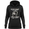 Ein Bikerin Hoodie für Motorradfahrerinnen von Wingbikers mit dem Aufdruck, Who Said Diamonds Are A Girls Best Friend, in schwarz.