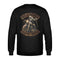 Ein Biker Sweatshirt für Motorradfahrer von Wingbikers mit dem Aufdruck, Sons of Arthrose - Morphin Chapter - Biker Veteranen - als Back Print, in schwarz.