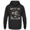 Ein Biker Hoodie für Motorradfahrer von Wingbikers mit dem Aufdruck, Sons of the Fifties - Vintage Biker, als Back Print, in schwarz.