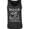 Ein Biker Tanktop von Wingbikers mit einem vintage Aufdruck, Biker sind wie gute Whiskey - wir werden mit dem Alter besser in schwarz.