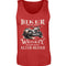 Ein Biker Tanktop von Wingbikers mit einem vintage Aufdruck, Biker sind wie gute Whiskey - wir werden mit dem Alter besser in rot.