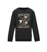 Ein Motorrad Sweatshirt für Jungen von Wingbikers, mit dem Aufdruck, Son Of A Biker - Daddy Future Riding Buddy, in schwarz.