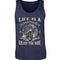 Ein Tanktop für Motorradfahrer von Wingbikers mit dem Aufdruck, Life Is A Journey - Enjoy The Ride, in navy blau.