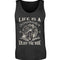 Ein Tanktop für Motorradfahrer von Wingbikers mit dem Aufdruck, Life Is A Journey - Enjoy The Ride, in schwarz.