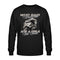 Ein Sweatshirt für Motorradfahrerinnen von Wingbikers mit dem Aufdruck, Who Said Diamonds Are A Girls Best Friend, in schwarz.