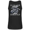 Ein Bikerin Tanktop für Motorradfahrerinnen von Wingbikers mit dem Aufdruck, Club der verrückten alten Schachteln - mit Back Print, in schwarz.